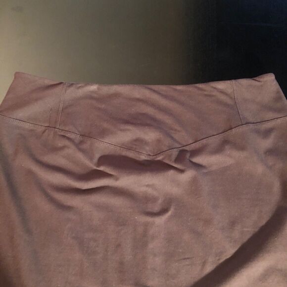 Women With Control by Renee Greenstein Size 2XP Chocolate Brown Pencil Skirt - Picture 3 of 4